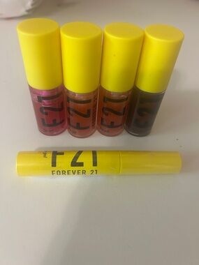 Forever 21 Yellow-Capped Lip Oil Bundle & Brow Gel